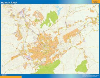 Mapa carreteras Murcia Area