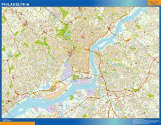 Mapa de Filadelfia gigante