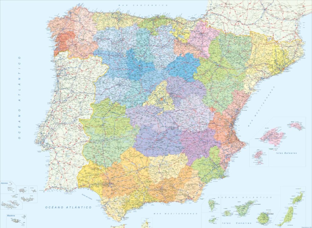 Mapa España Provincial